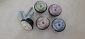 Colorful Honey Bees Kitchen Cabinet Knobs – Set of 5 | Handmade Dresser Pulls